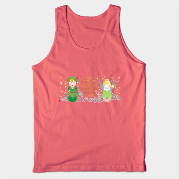 Kokeshis Peter and fairy Tank Top by Pendientera
